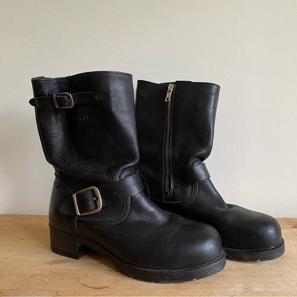 Leather Motorcycle Safety Boot - Picture 2 of 6